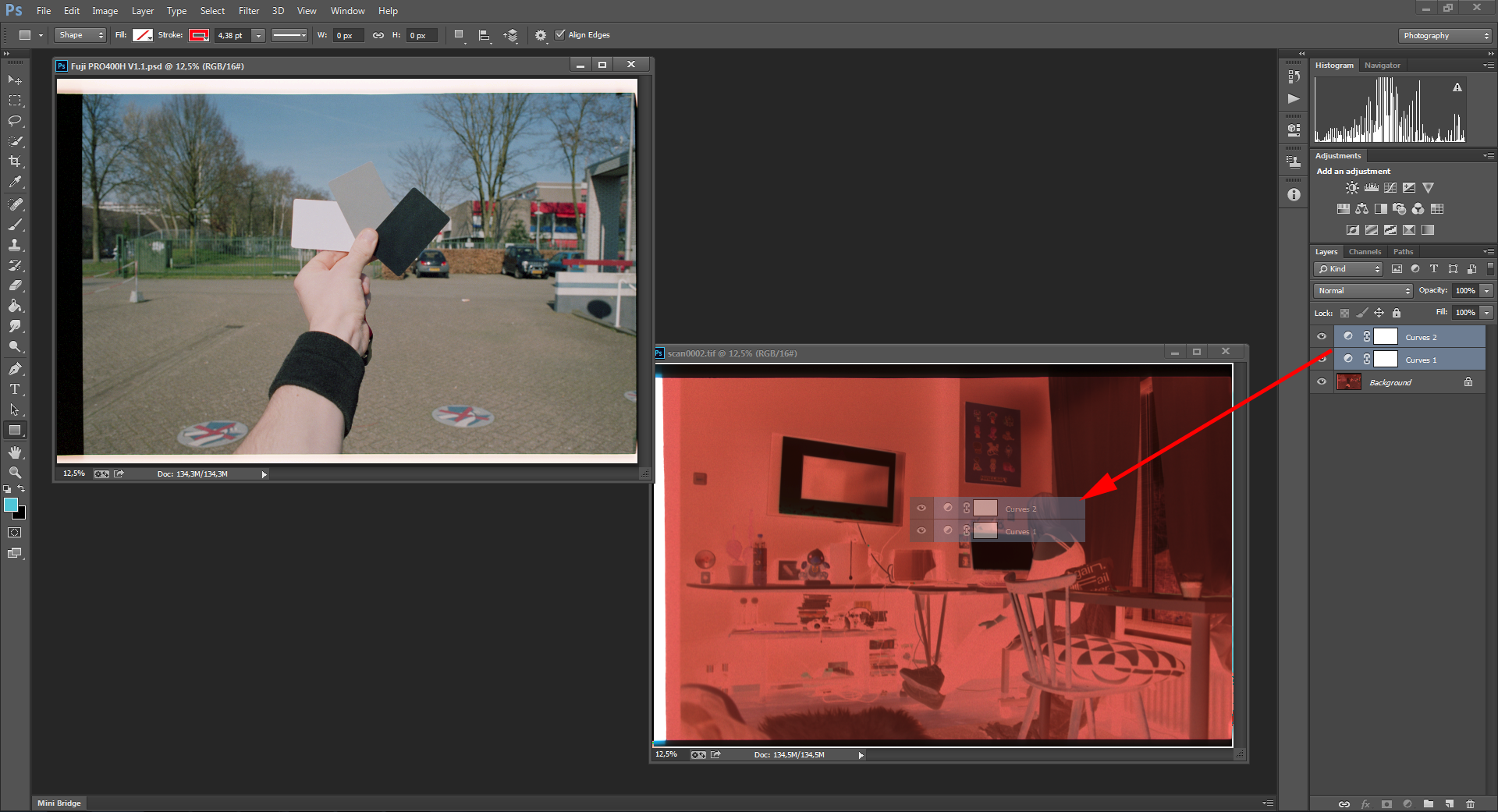 Apply the calibration to the new scan